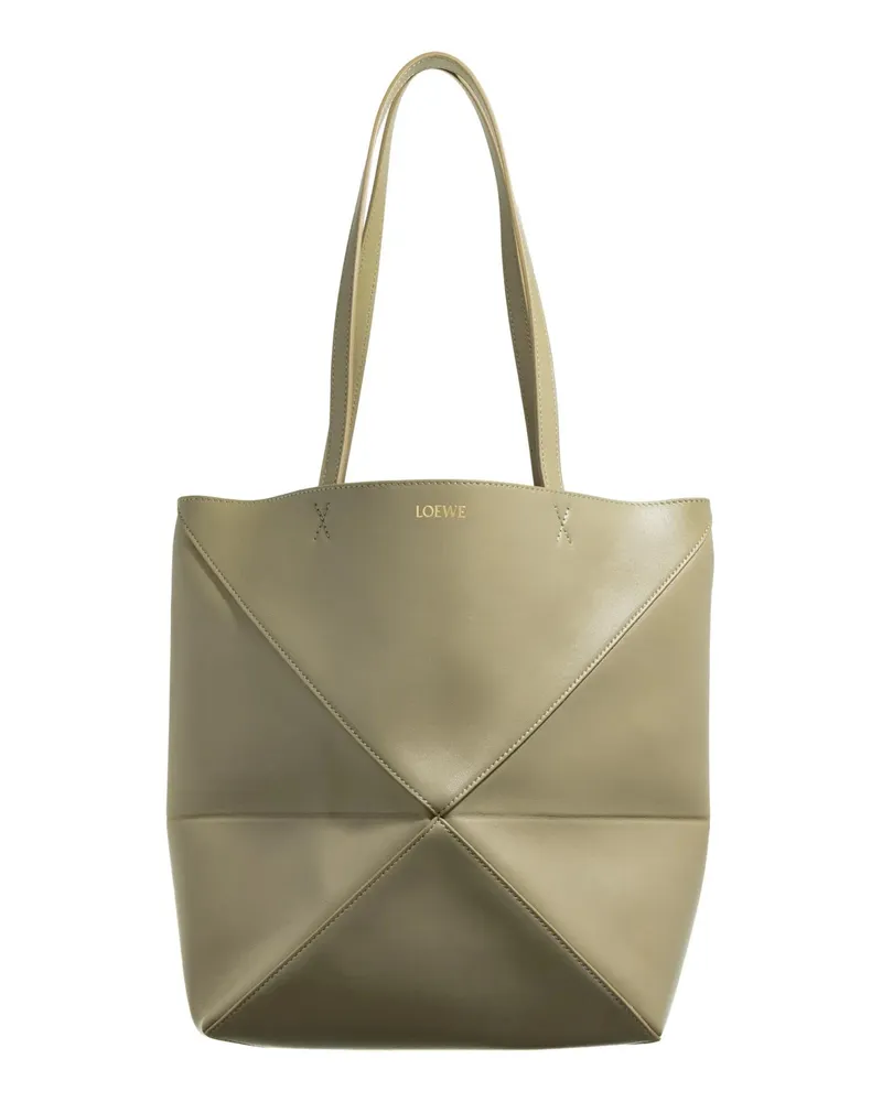 Loewe Shopper & Totes Puzzle Fold Tote Calfskin grün Grün