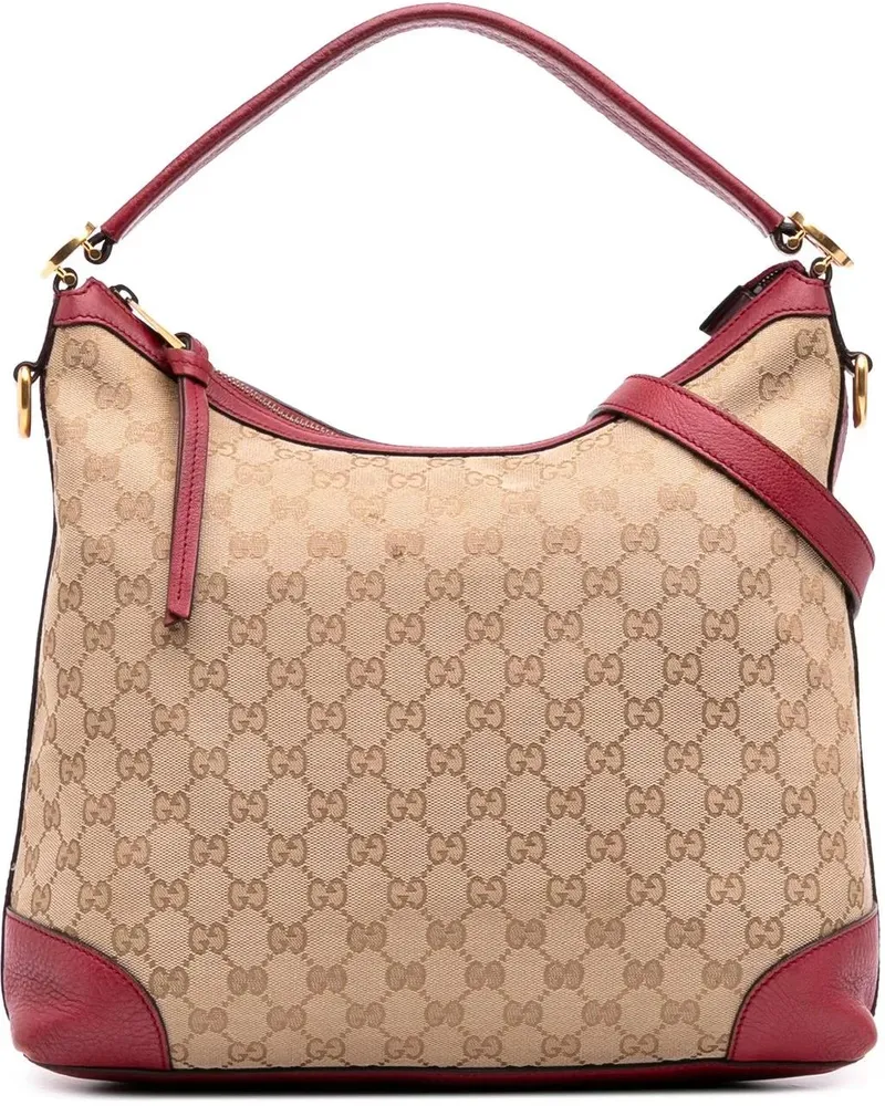 Gucci Hobo Bags Small GG Canvas Miss GG Hobo braun Braun