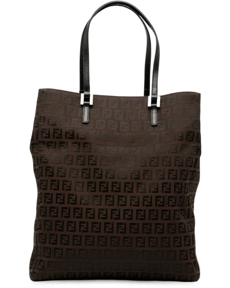 Fendi Shopper Zucchino Canvas Tote braun Braun