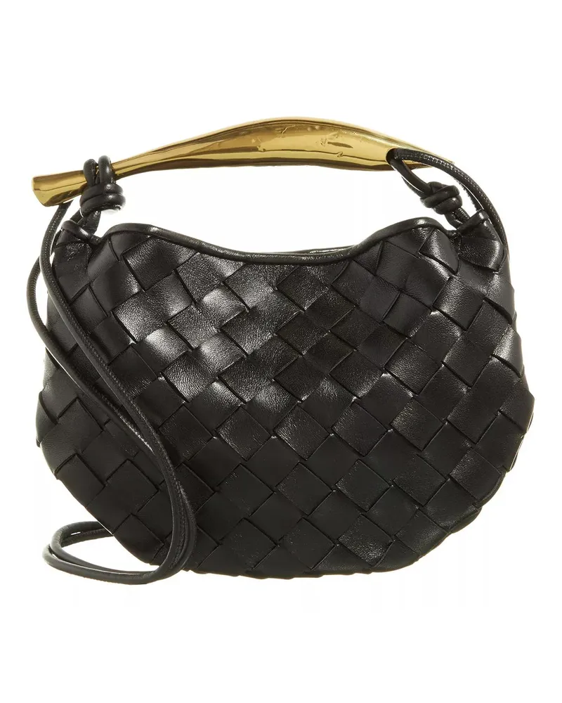 Bottega Veneta Hobo Bags Bottega Intrecc 15 Nappa schwarz Schwarz