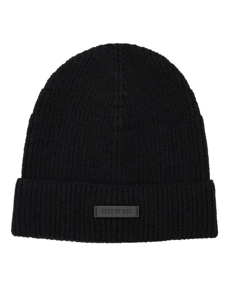 Fear of God Caps & Mützen Merino Wool Beanie schwarz Schwarz