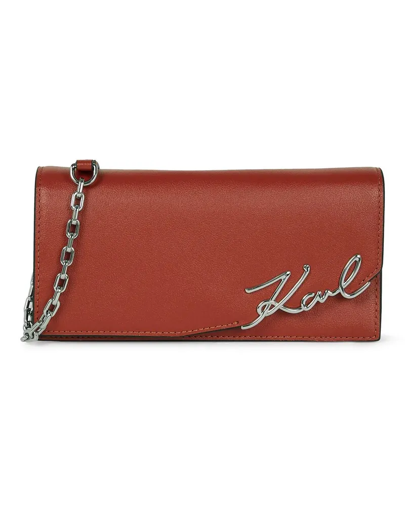Karl Lagerfeld Portemonnaie K/SIGNATURE PORTEMONNAIE ZUM UMHÄNGEN rot Rot