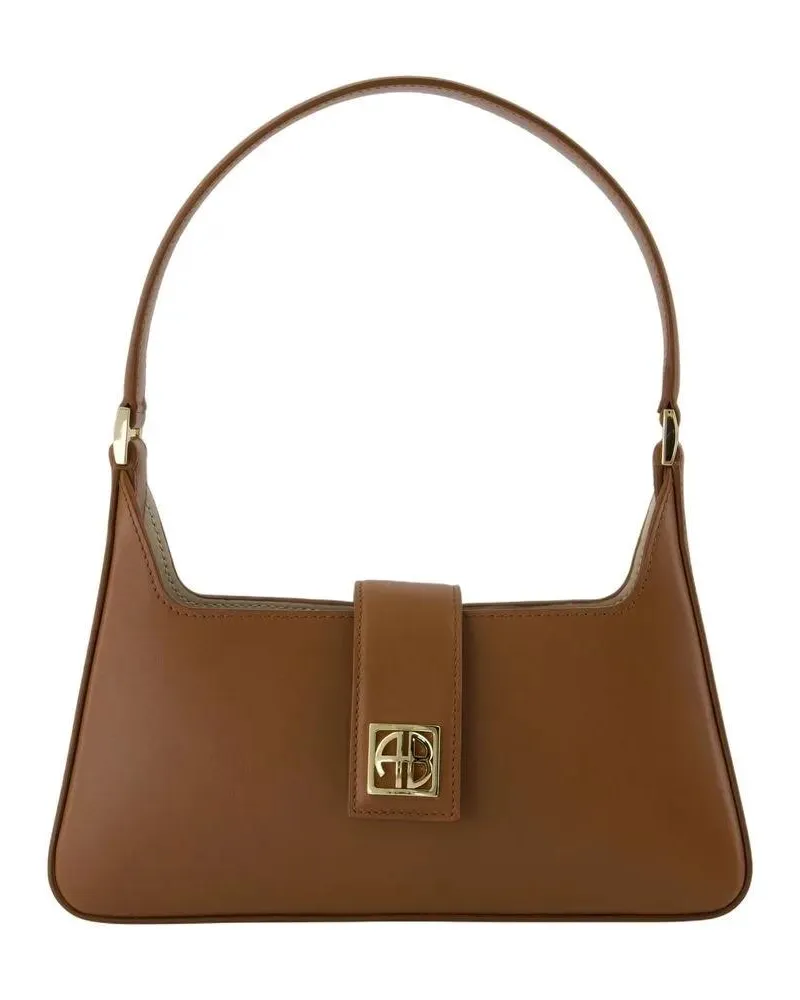 Anine Bing Hobo Bags Lou Shoulder Bag - Leather - Brown braun Braun
