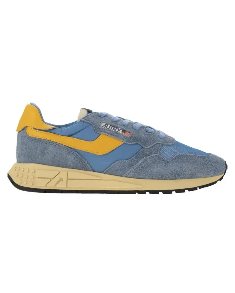AUTRY Low-Top Sneaker Reelwind - Suede And Technical Textile Trainer blau Blau