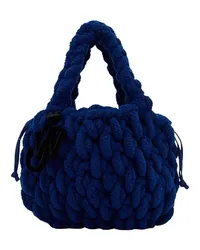 J.W.Anderson Totes Small Blanket Shopper Crochet Bag Blau