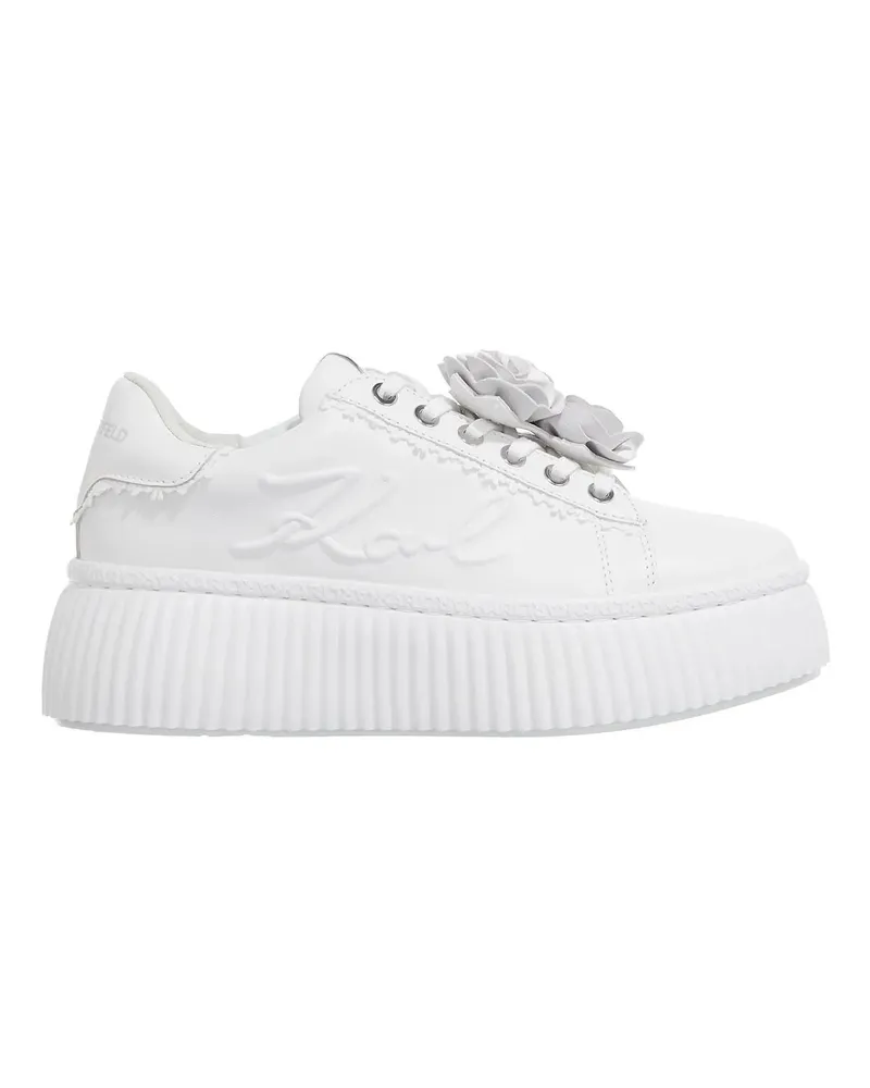 Karl Lagerfeld Low-Top Sneaker Kreeper Lo Signia Flora Trim weiß Weiß