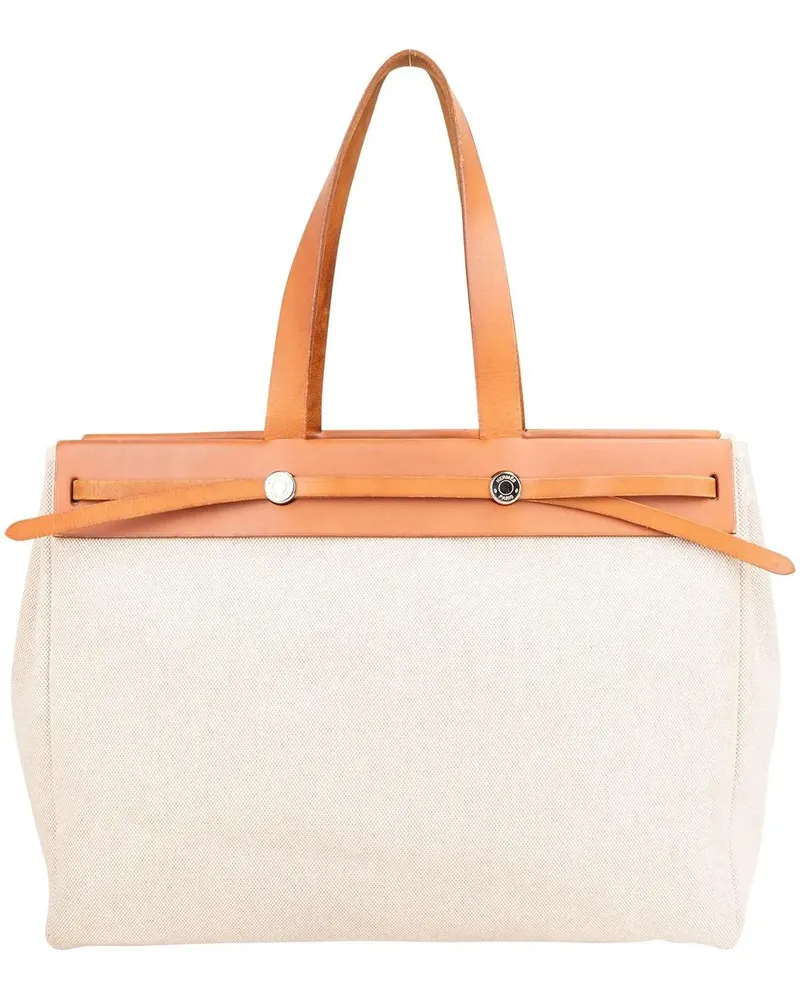 Hermès Crossbody Bags Hermes Classic Cotton Cabas GM Handbag braun Braun