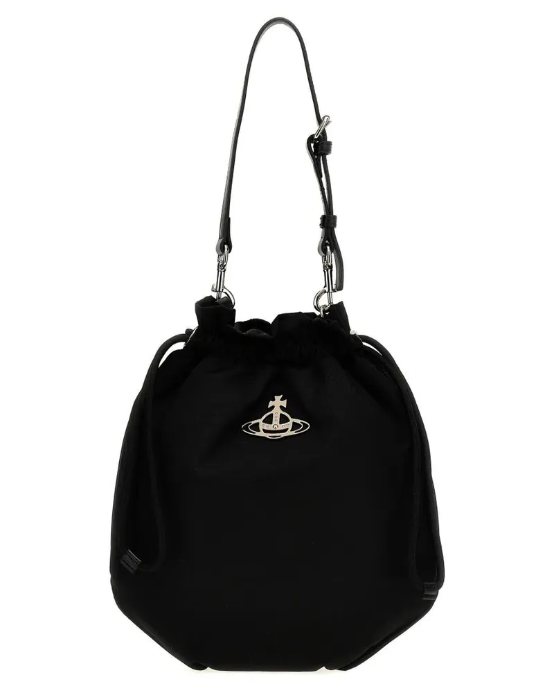 Vivienne Westwood Clutches 'Drawstring Pouch' Handbag schwarz Schwarz