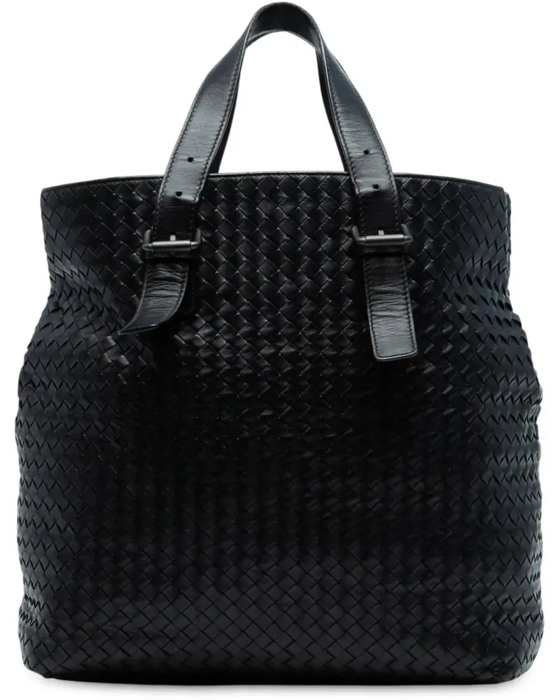 Bottega Veneta Shopper Nappa Intrecciato Belted Tote schwarz Schwarz