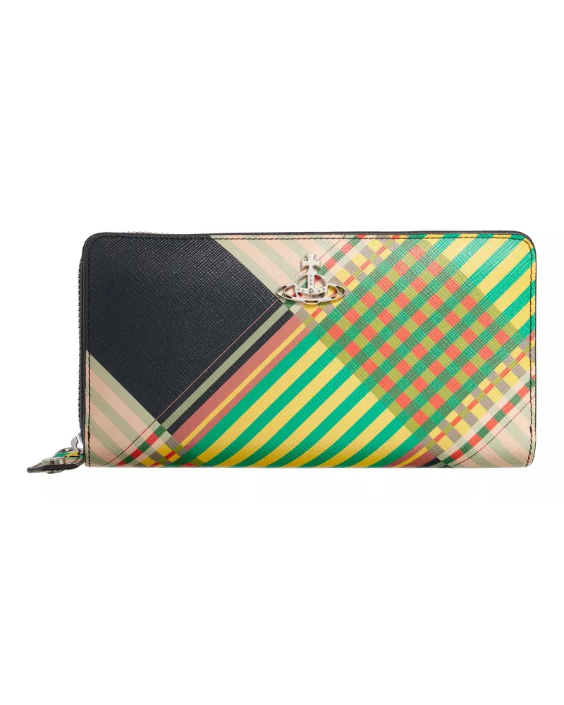 Vivienne Westwood Portemonnaie Saff Print Zip Round Wallet Bunt