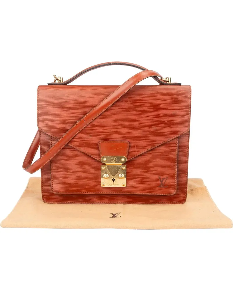 Louis Vuitton Crossbody Bags  Cognac Epi Leather Monceau Handbag braun Braun