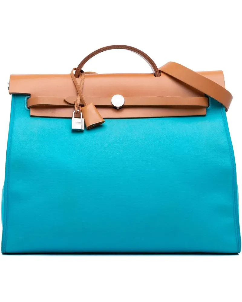 Hermès Hobo Bags Toile Herbag Zip 39 blau Blau