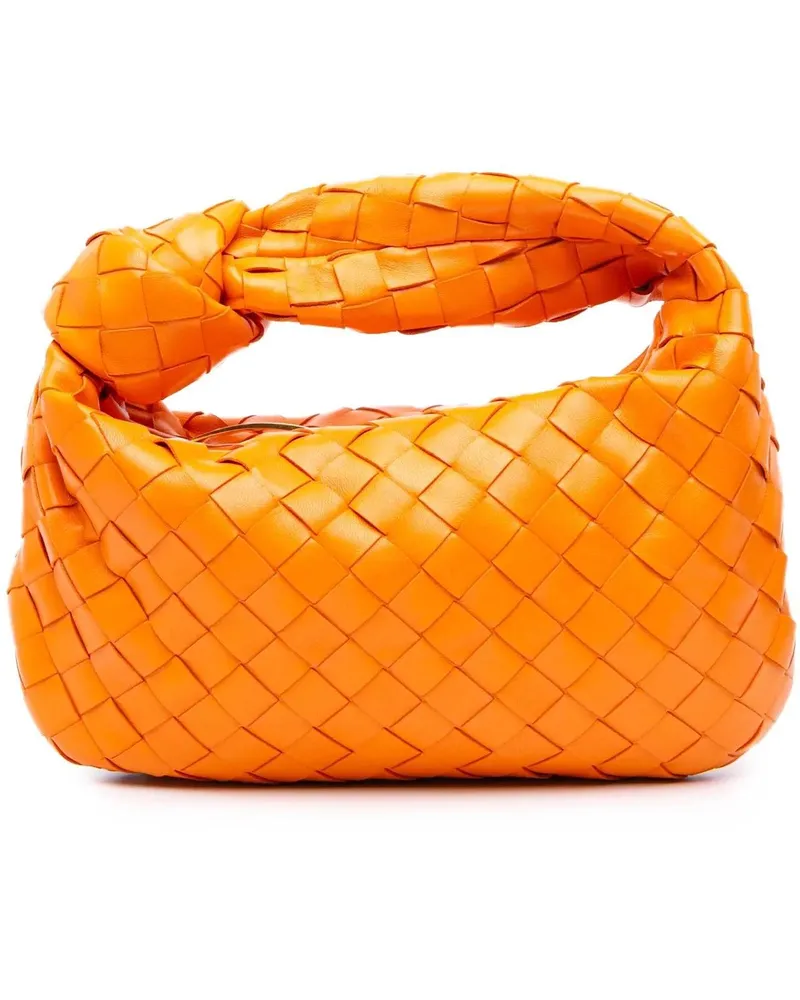 Bottega Veneta Hobo Bags Mini Nappa Intrecciato Jodie orange Orange