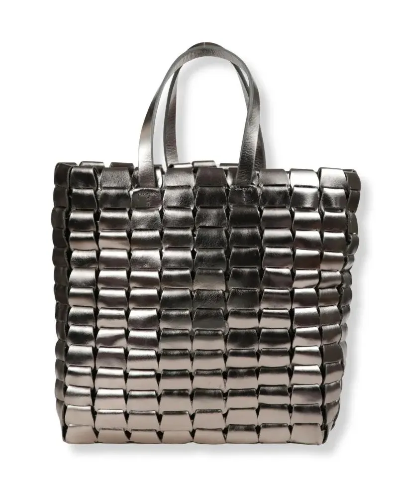 Dragon Diffusion Shopper & Totes Structured Handbag With Smooth Surface silberfarben Silber