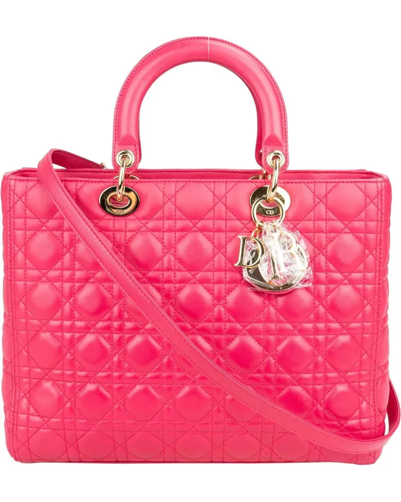 Dior Crossbody Bags  Quilted Leather City Handbag rot Rot