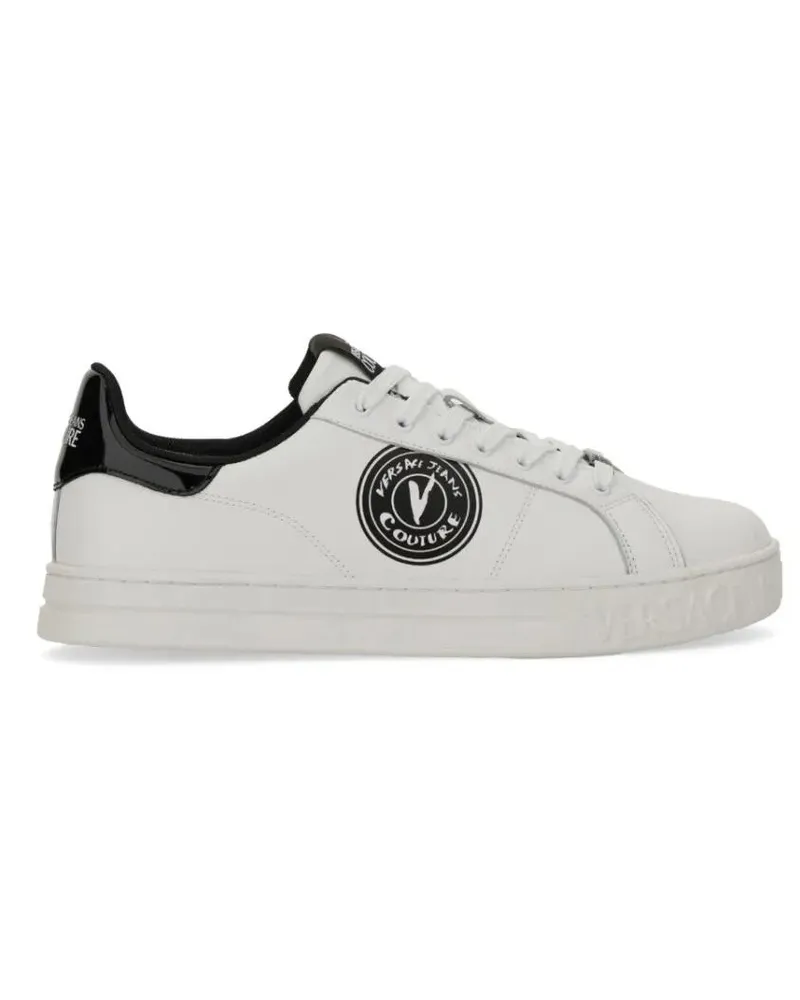 Versace Jeans Low-Top Sneaker  White Leather Sneakers weiß Weiß