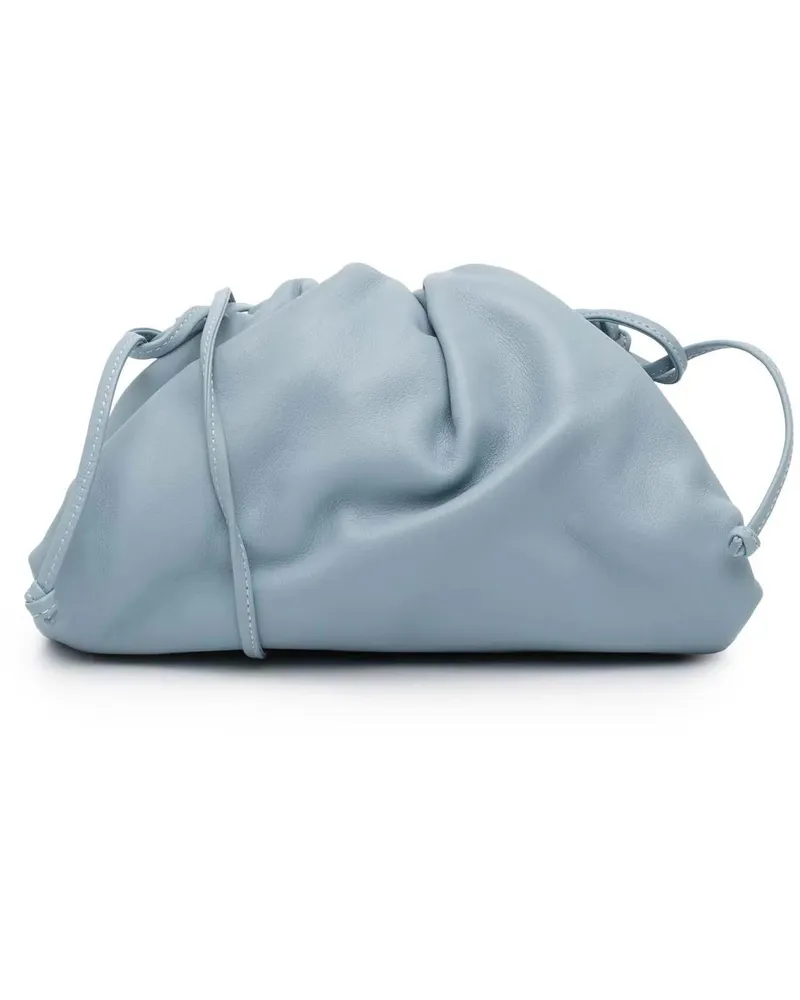 Bottega Veneta Hobo Bags Lambskin The Mini Pouch Crossbody blau Blau