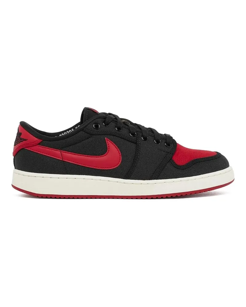 Nike Low-Top Sneaker Air Jordan 1 Ko Low Qs 'bred' Sneakers schwarz Schwarz