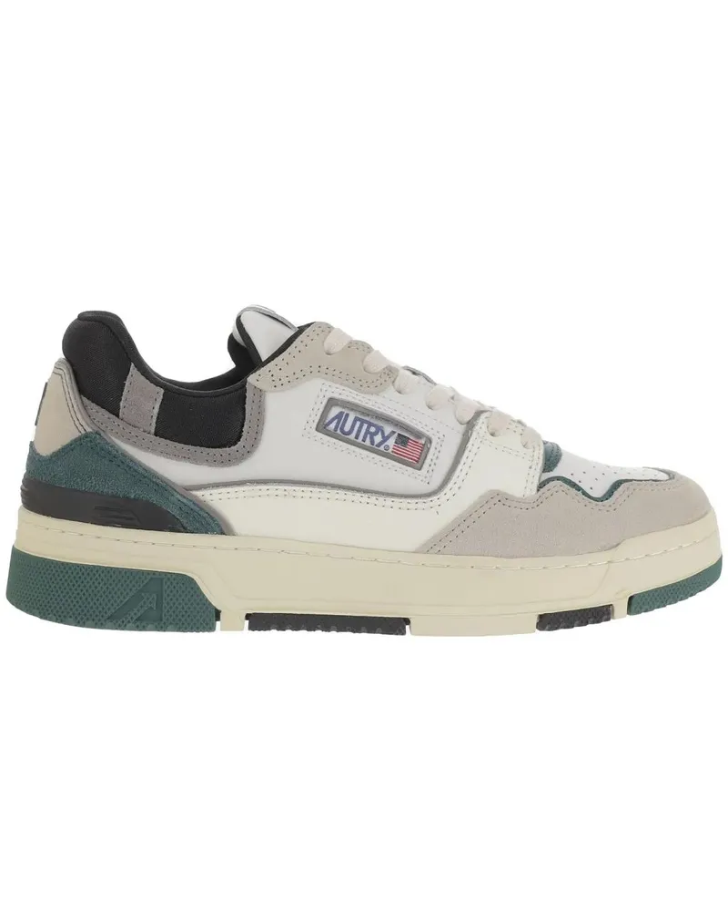 AUTRY Low-Top Sneaker Suede And Mesh Sneakers With Contrast Heel And Log bunt Bunt