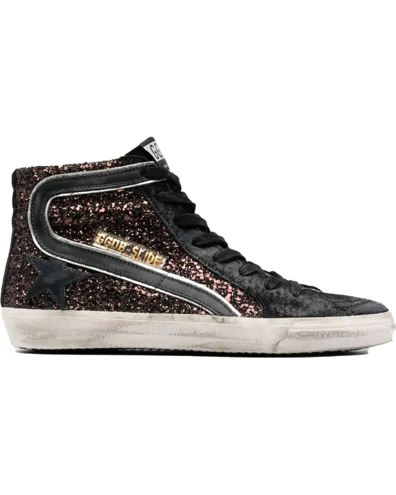 Golden Goose Low-Top Sneaker Sneakers Coffee Brown Black Silver braun Braun