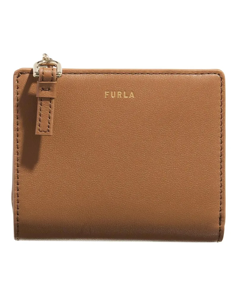 Furla Portemonnaie  Nuvola S Compact Wallet L Zip Cognacbraun