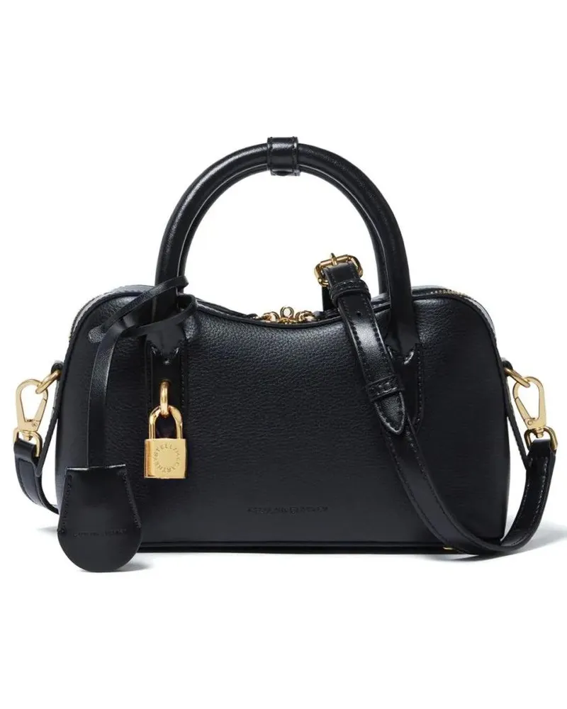 Stella McCartney Crossbody Bags Black Two-Way Zip Bag With Gold-Tone Accents schwarz Schwarz