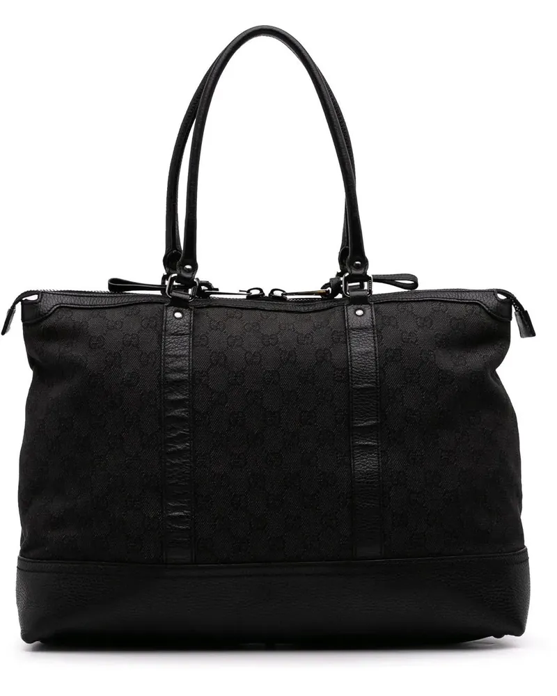 Gucci Shopper GG Denim Tote schwarz Schwarz