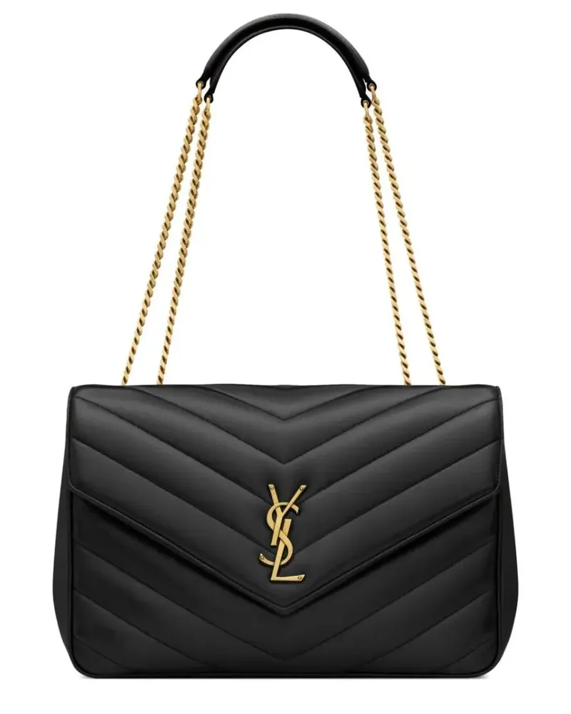 Saint Laurent Hobo Bags "Loulou" Large Bag schwarz Schwarz