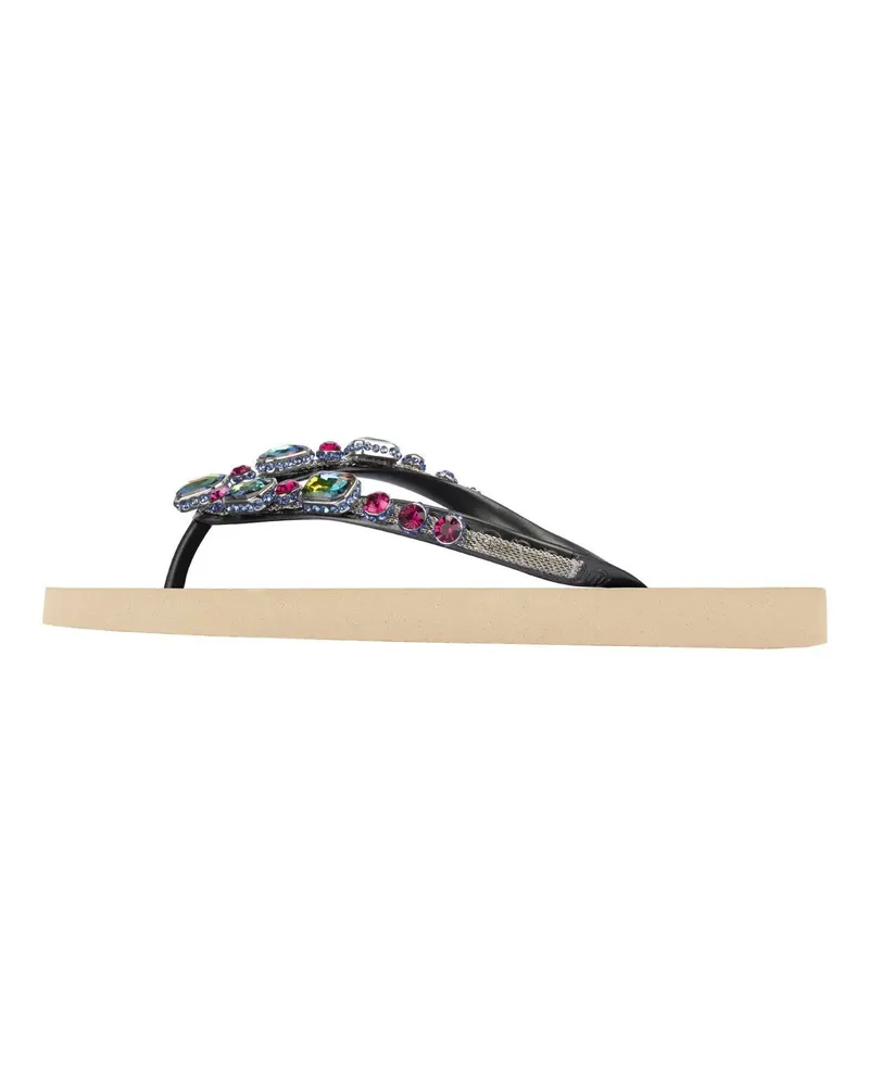 uzurii Slipper & Pantoletten Zehentrenner Copa Cabana Colorful creme Creme