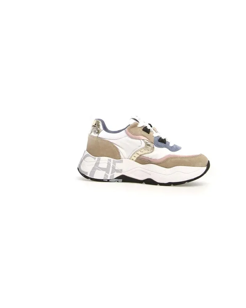 Voile Blanche Low-Top Sneaker Beige Sneakers With Sporty Detailing weiß Weiß