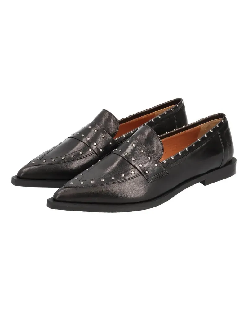 Thea Mika Slipper & Pantoletten Mokassins schwarz Schwarz
