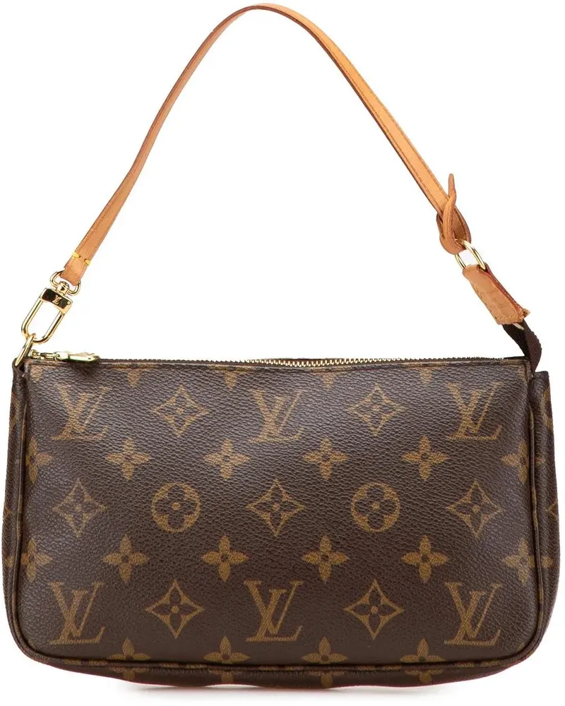 Louis Vuitton Hobo Bags Monogram Pochette Accessoires braun Braun