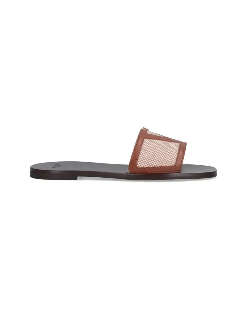Valentino Garavani Sandalen Superstar' Slide Sandals – Black/Beige schwarz Schwarz