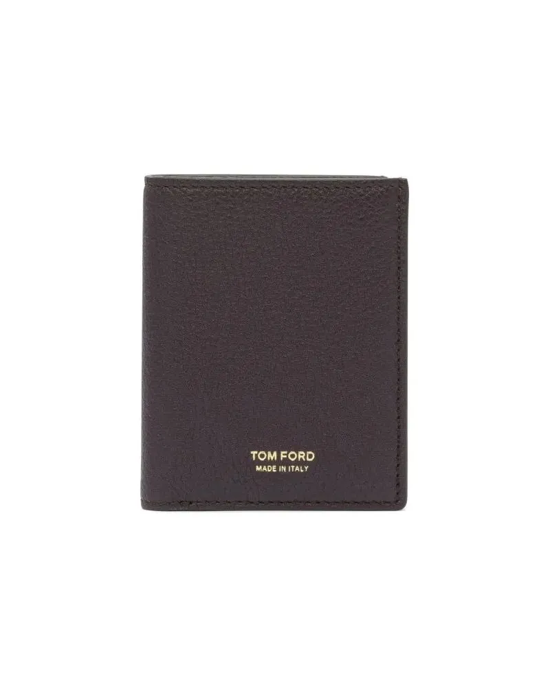 Tom Ford Portemonnaies "T Line" Folding Card Holder braun Braun