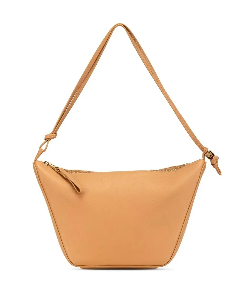 Loewe Hobo Bags 2010-2024 Mini Leather Hammock Hobo braun Braun