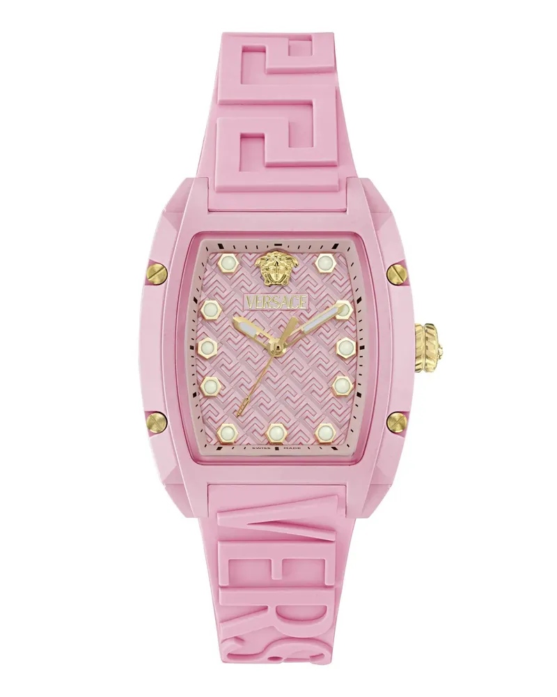 Versace Uhr Quarz Analog Uhr Dominus Eco Ceramic.iconi pink Rosa