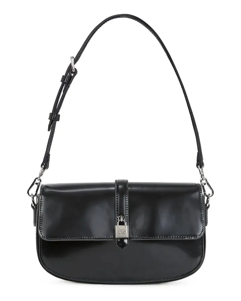 Karl Lagerfeld Hobo Bags K/AUTOGRAPH SCHULTERTASCHE AUS LEDER schwarz Schwarz