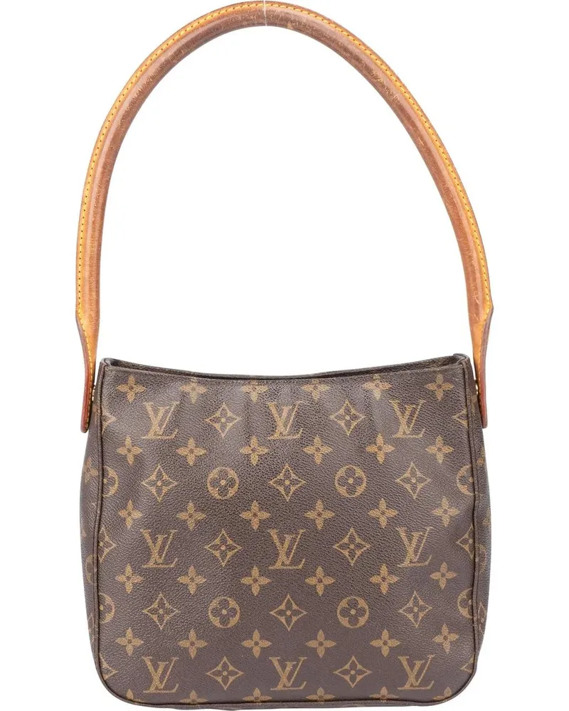 Louis Vuitton Crossbody Bags  Canvas Monogram Looping MM Shoulder braun Braun
