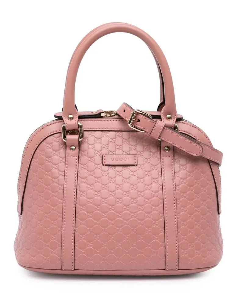 Gucci Hobo Bags Mini Microssima Dome Satchel rosa Gold