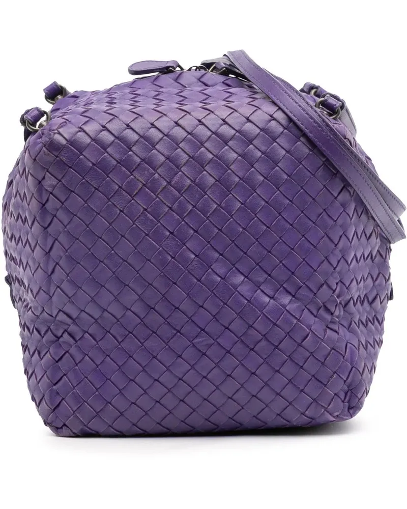 Bottega Veneta Hobo Bags Nappa Intrecciato Cube Crossbody orange Orange