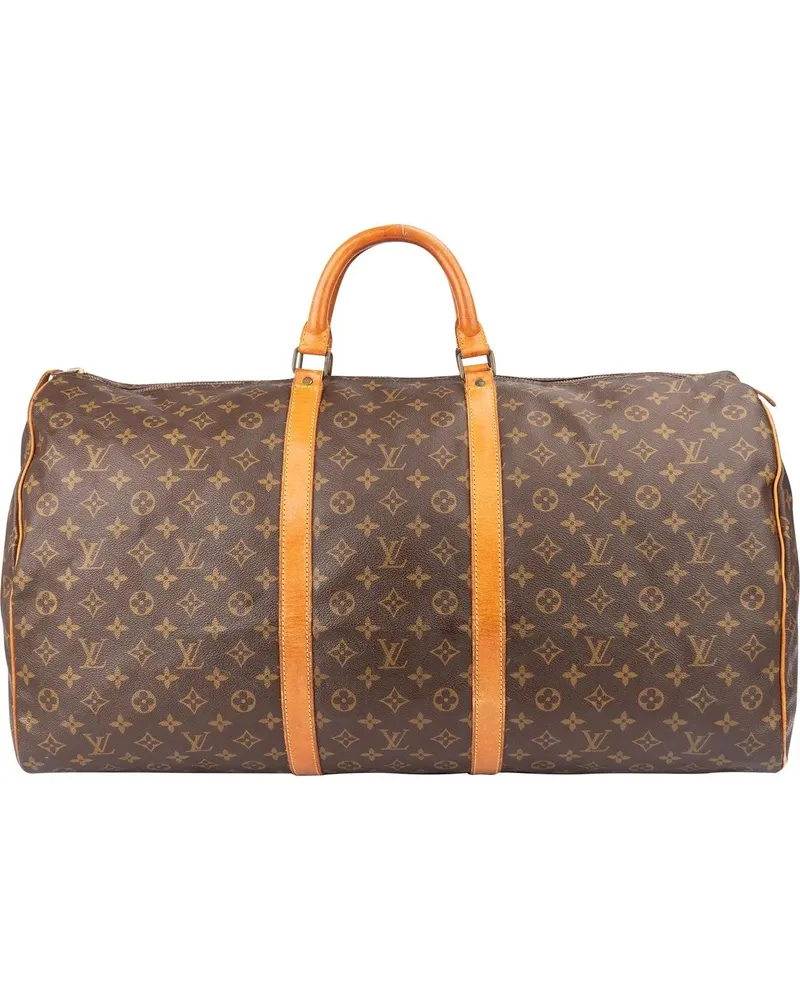 Louis Vuitton Crossbody Bags  Canvas Monogram Keepall 60 braun Braun