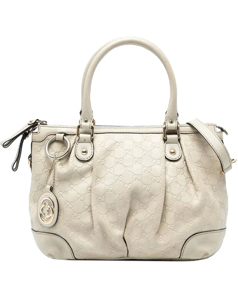 Gucci Hobo Bags ssima Sukey Satchel weiß Weiß