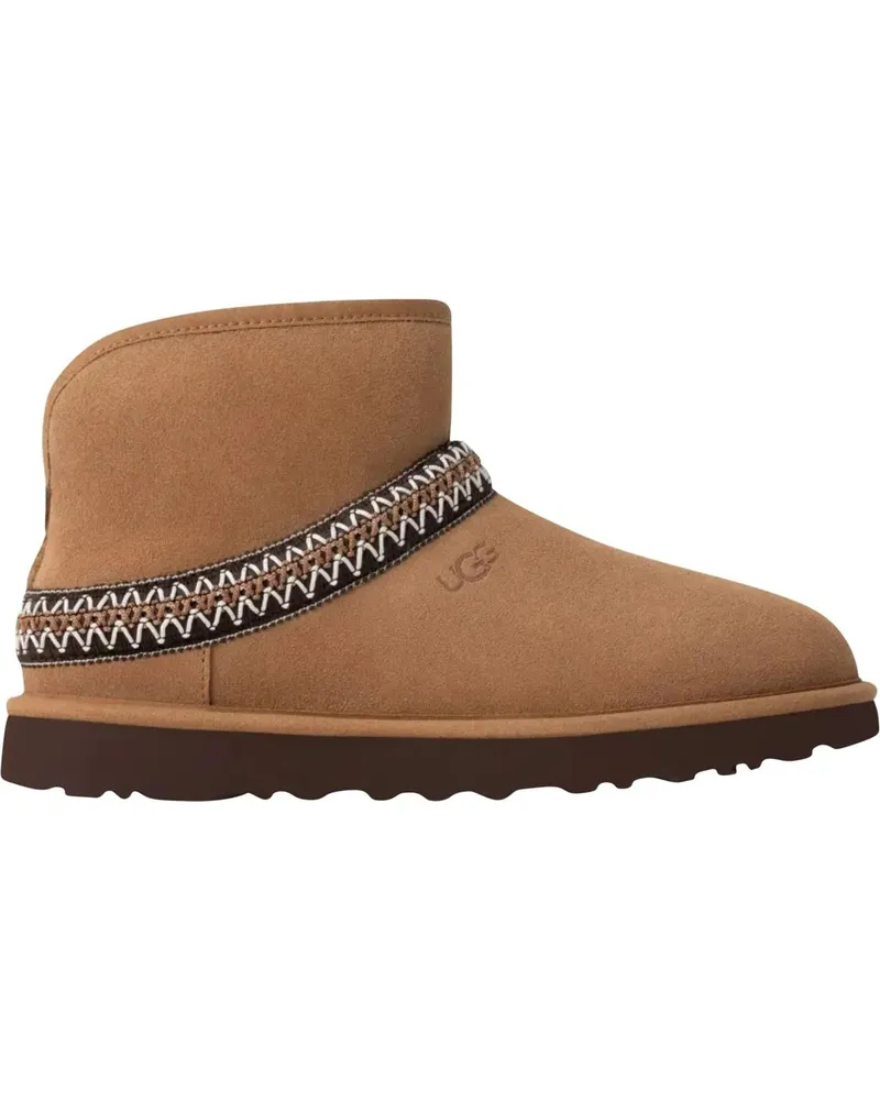 UGG Stiefeletten  Classic Mini Crescent Enkellaarzen Cognac 1158 braun Braun