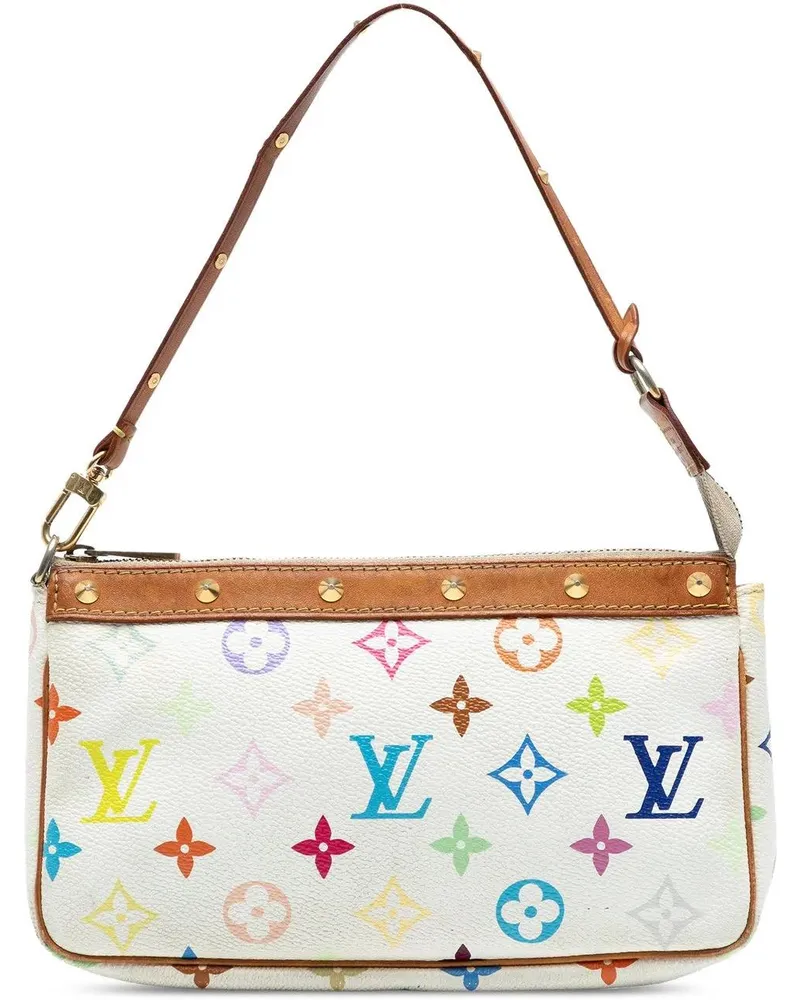Louis Vuitton Hobo Bags Monogram Multicolore Pochette Accessoires weiß Weiß