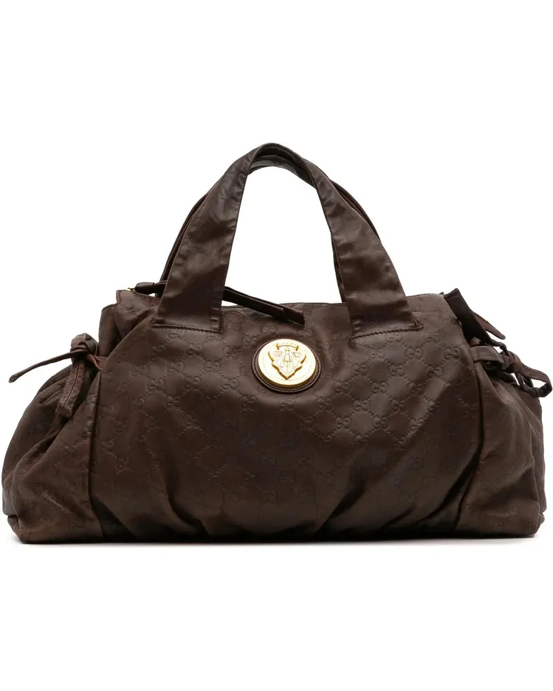 Gucci Crossbody Bags Medium ssima Hysteria Handbag braun Braun