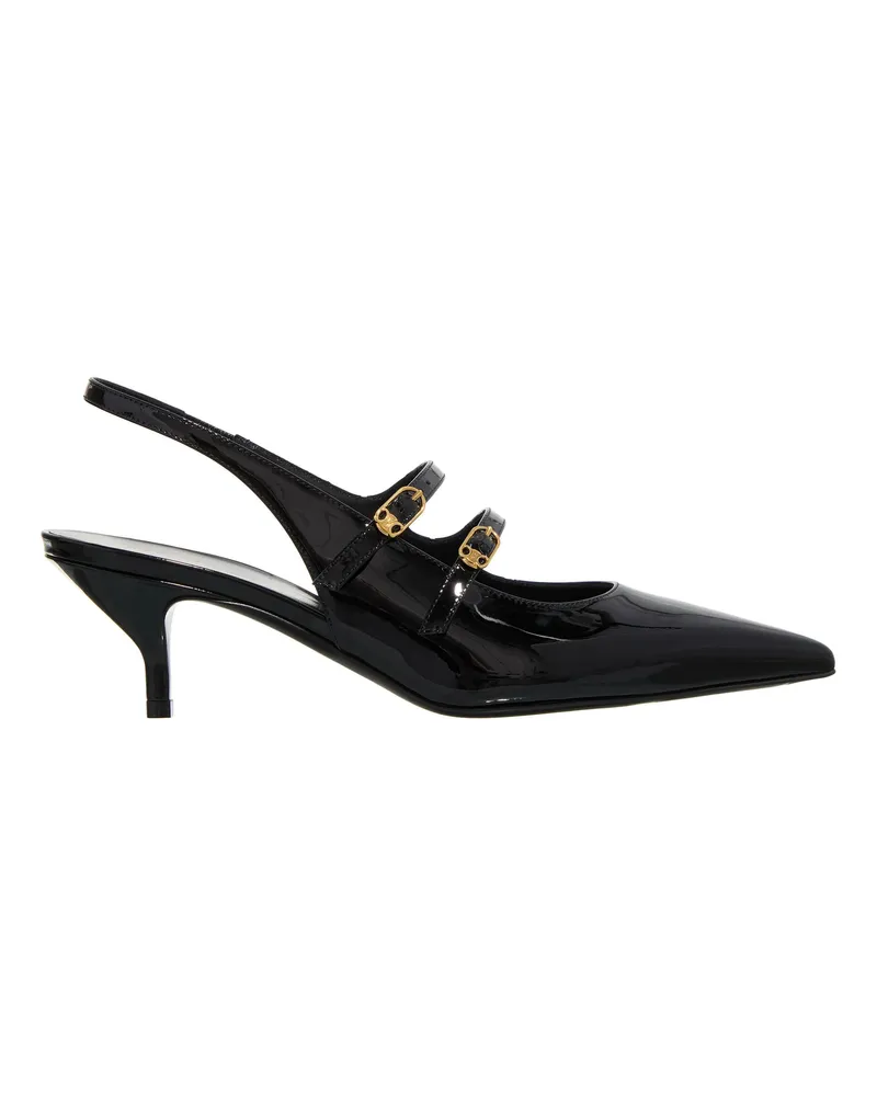 Celine Hohe Schuhe Judy Slingback schwarz Schwarz