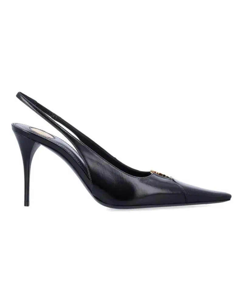 Saint Laurent Hohe Schuhe Babylone Breteuil Slingback Pumps schwarz Schwarz