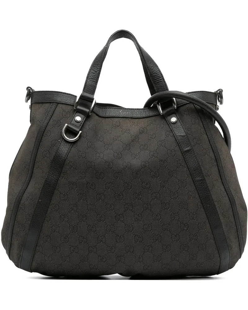 Gucci Hobo Bags GG Denim Abbey D Ring Satchel grau Grau