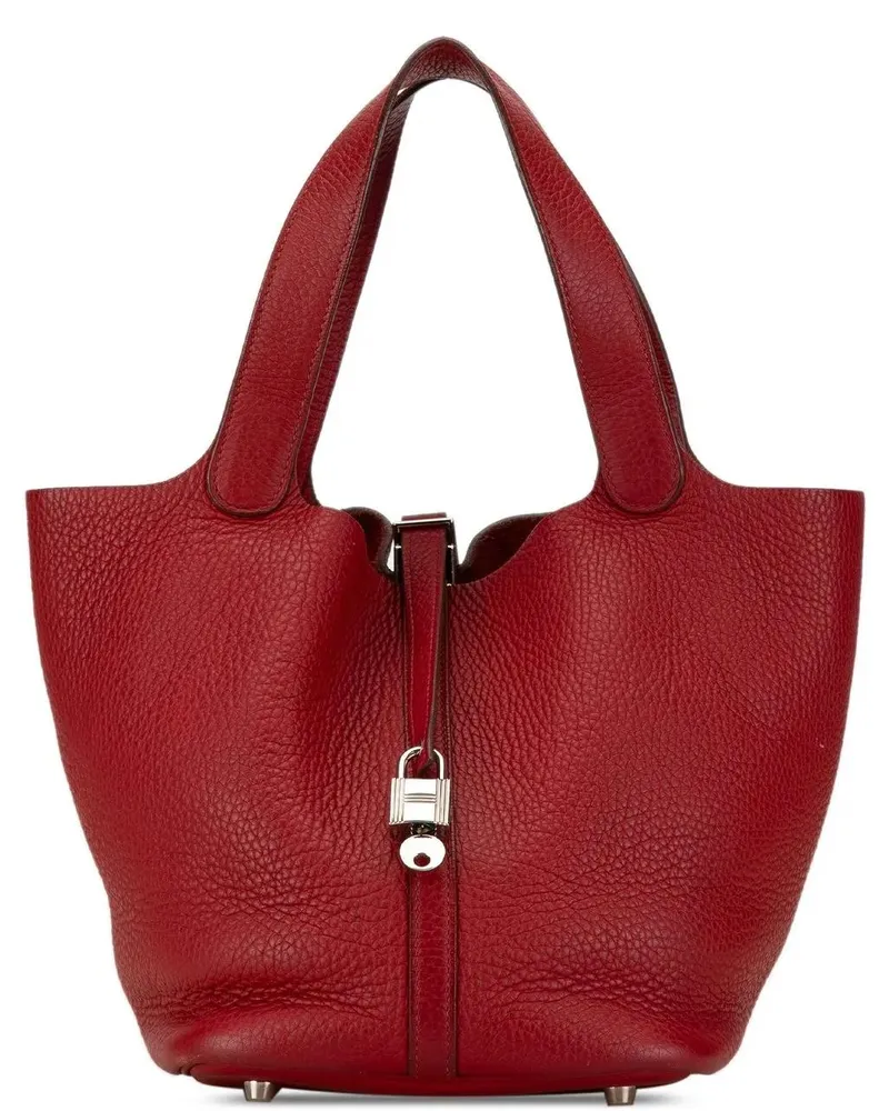 Hermès Hobo Bags Clemence Picotin Lock 22 rot Rot