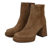 Stiefeletten Plateau-Stiefeletten braun